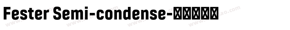 Fester Semi-condense字体转换